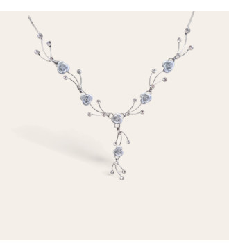 Rózsa díszes, kristályos alkalmi ékszerszett