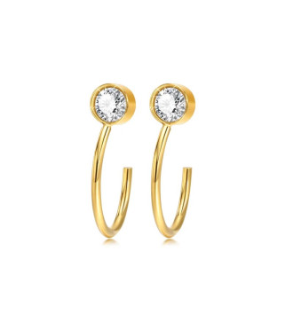 Kristályos háromszög orvosi fém fülbevaló