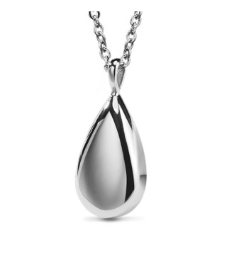 Fekete szív, nemesacél kegyeleti urna medál nyakláncon, fekete színben