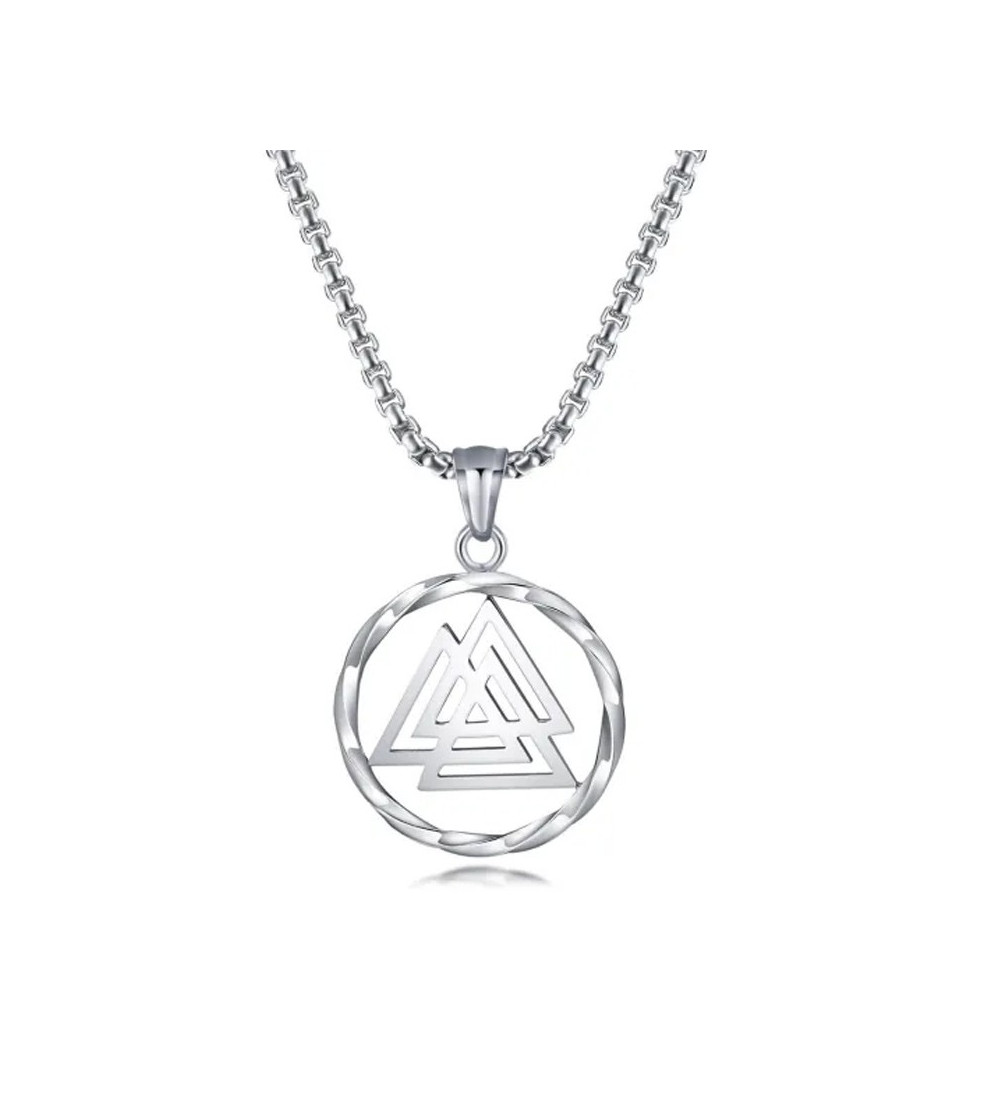Valknut nemesacél férfi nyaklánc Valknut nemesacél férfi nyaklánc