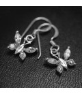 ékszer webshop Pillangó fülbevaló 925 ezüstből