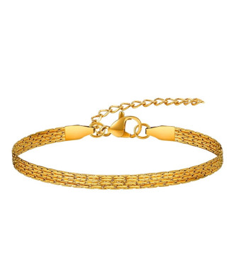 Sodort női nyaklánc orvosi fémből, arany bevonattal