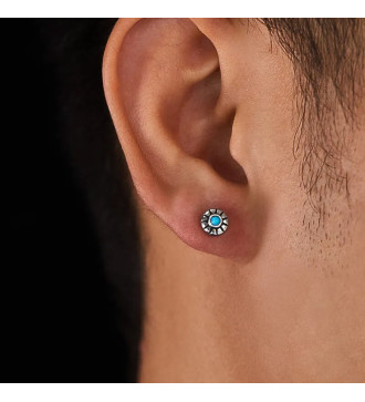 Türkiz köves, antik hatású fülbevaló