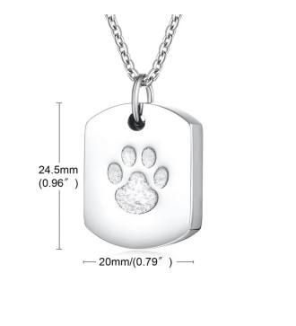 Nemesacél kisállat kegyeleti medál nyakláncon