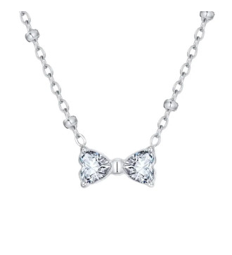 Kulcs és szív nemesacél nyaklánc - rozé arany