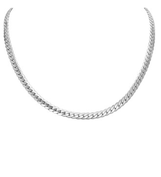 Uniszex fonott nemesacél nyaklánc 3 mm (50 cm)