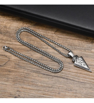 Viking nyílhegy acél medál nyakláncon Viking nyílhegy acél medál nyakláncon