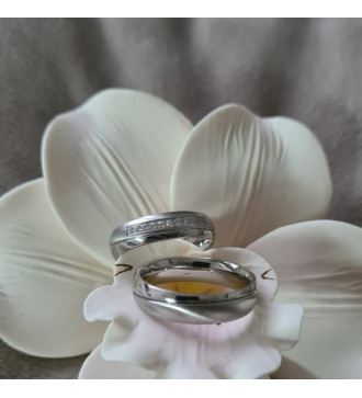 Kristálysoros, prémium nemesacél női karikagyűrű