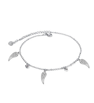 Angyalszárny nemesacél bokalánc