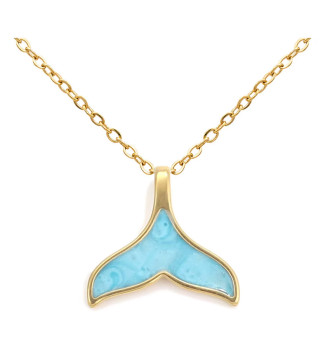 Lepke díszes, gyöngyös nemesacél nyaklánc