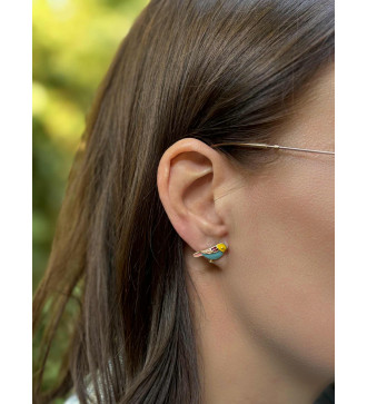 Színes madár fülbevaló