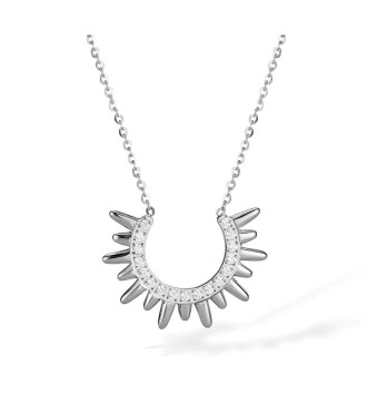 Angyalszárny nemesacél kegyeleti medál nyakláncon, tölcsérrel