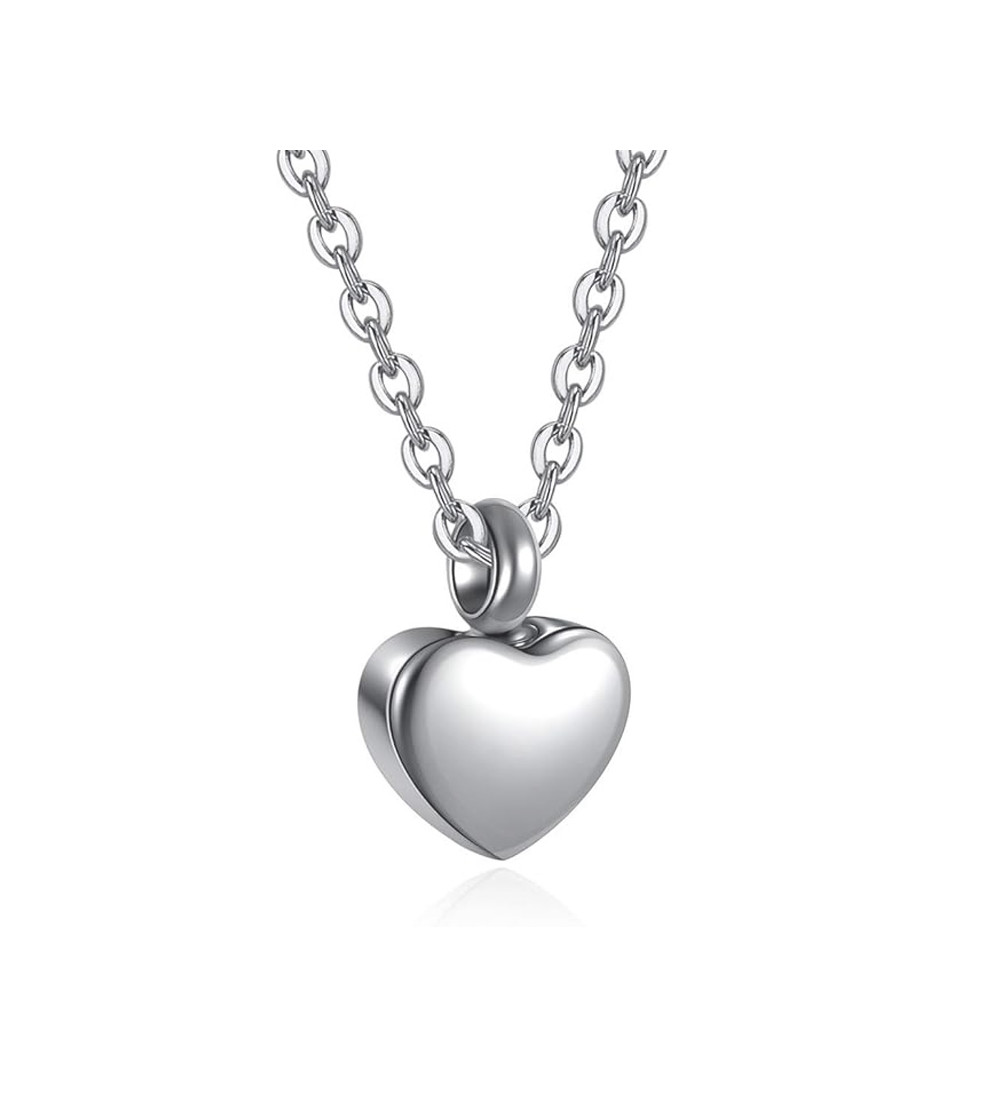 Kis szív alakú, orvosi fém urna medálos nyaklánc Kis szív alakú, orvosi fém urna medálos nyaklánc