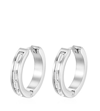 Kulcs és lakat, 3 pár nemesacél fülbevaló szett, 18k arany bevonattal