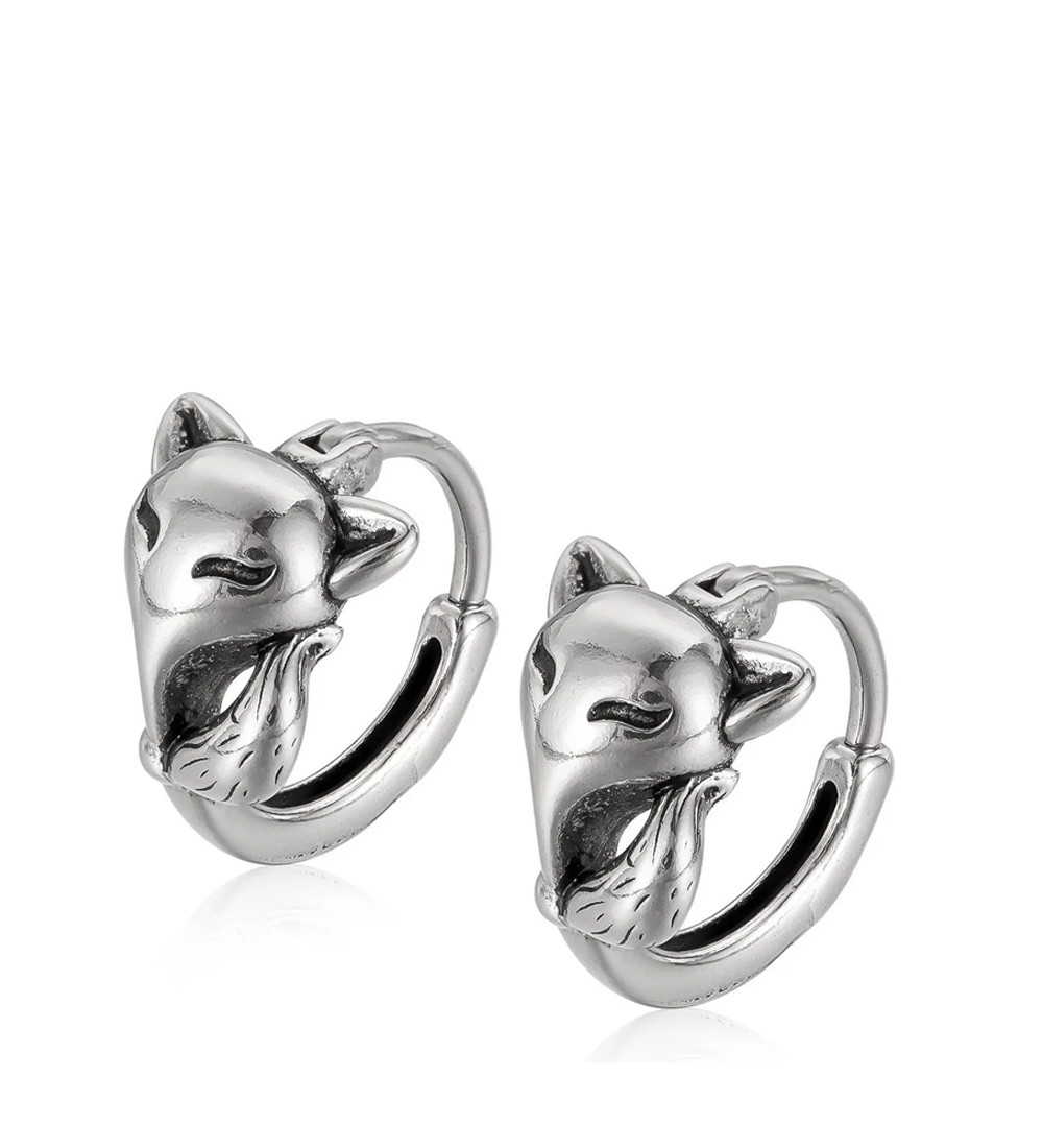 Róka orvosi fém fülbevaló