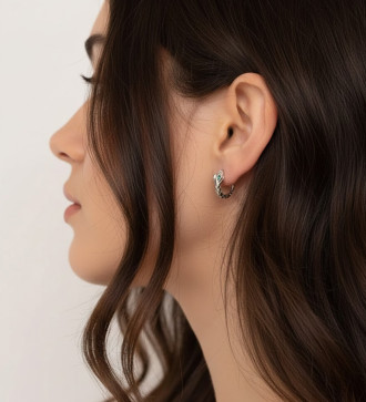 Kígyó orvosi fém fülbevaló