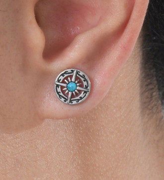 Iránytű orvosi fém fake plug fülbevaló