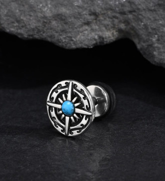 Iránytű orvosi fém fake plug fülbevaló