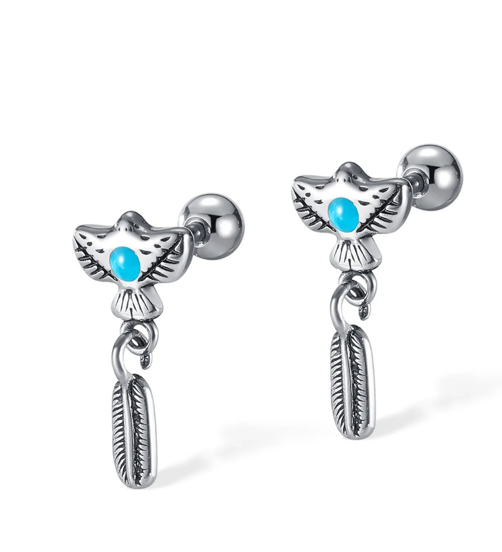 Sas nemesacél fülpiercing