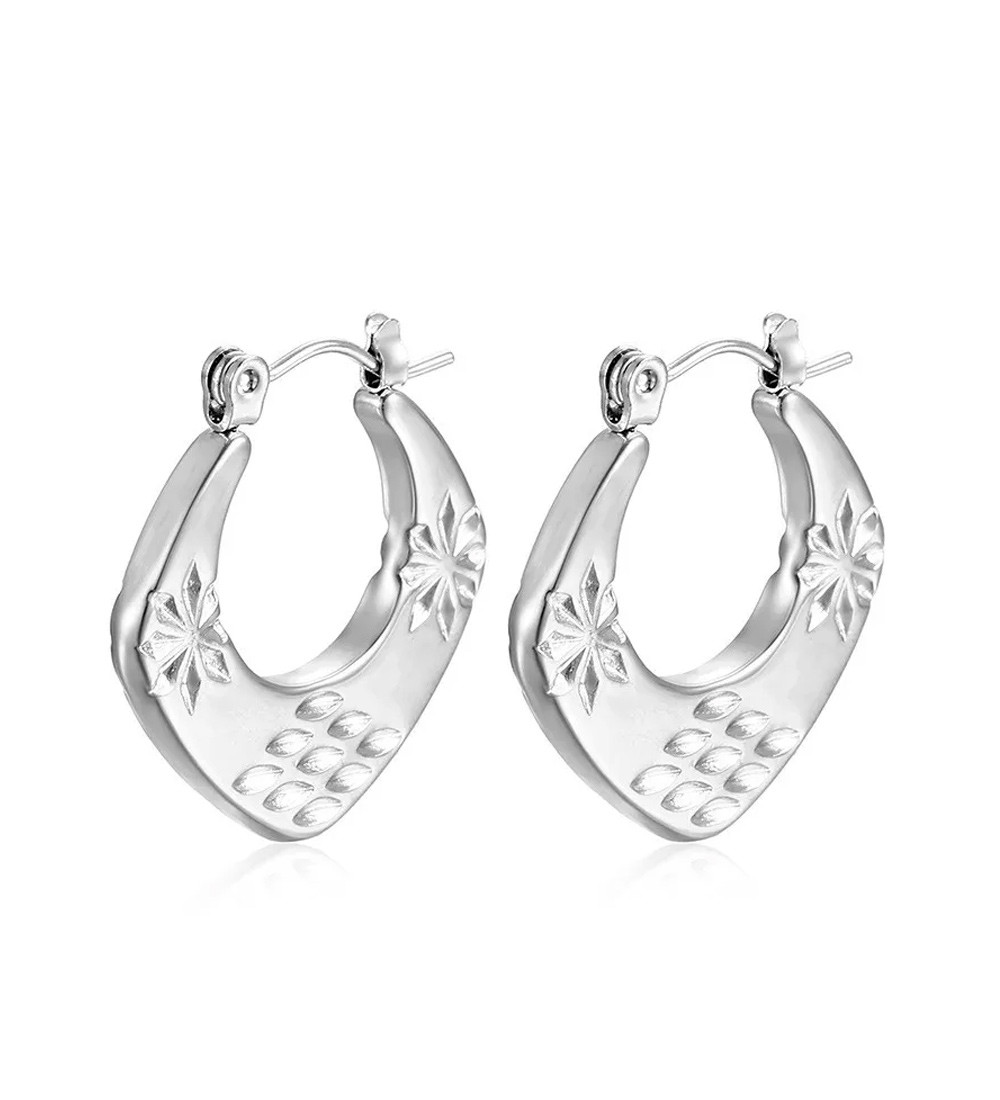 Freya vésett mintájú orvosi fém fülbevaló