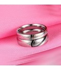 ékszer webshop Női karikagyűrű felirattal, nemesacélból