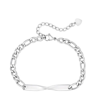 Möbius nemesacél páros karkötő szett