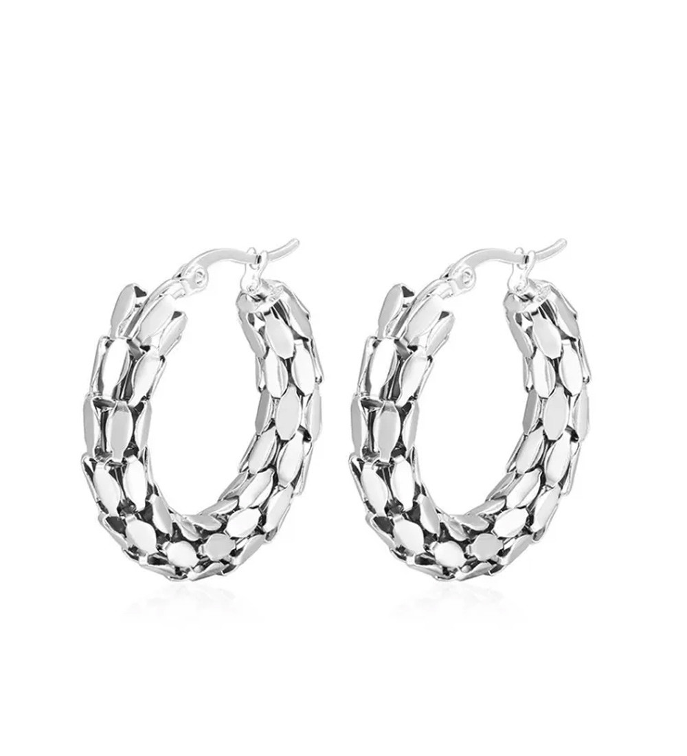 Sárkánykarika nemesacél fülbevaló