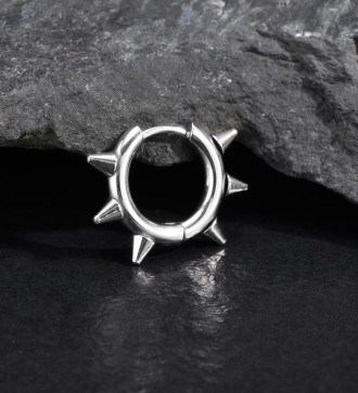 Tüskés karika orvosi fém fülbevaló