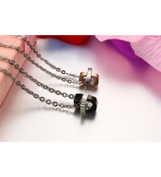 Feliratos páros nemesacél medál nyaklánccal - Heaven