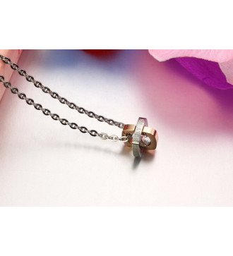 Feliratos páros nemesacél medál nyaklánccal - Heaven