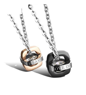 Puzzle nemesacél közös nyaklánc szett