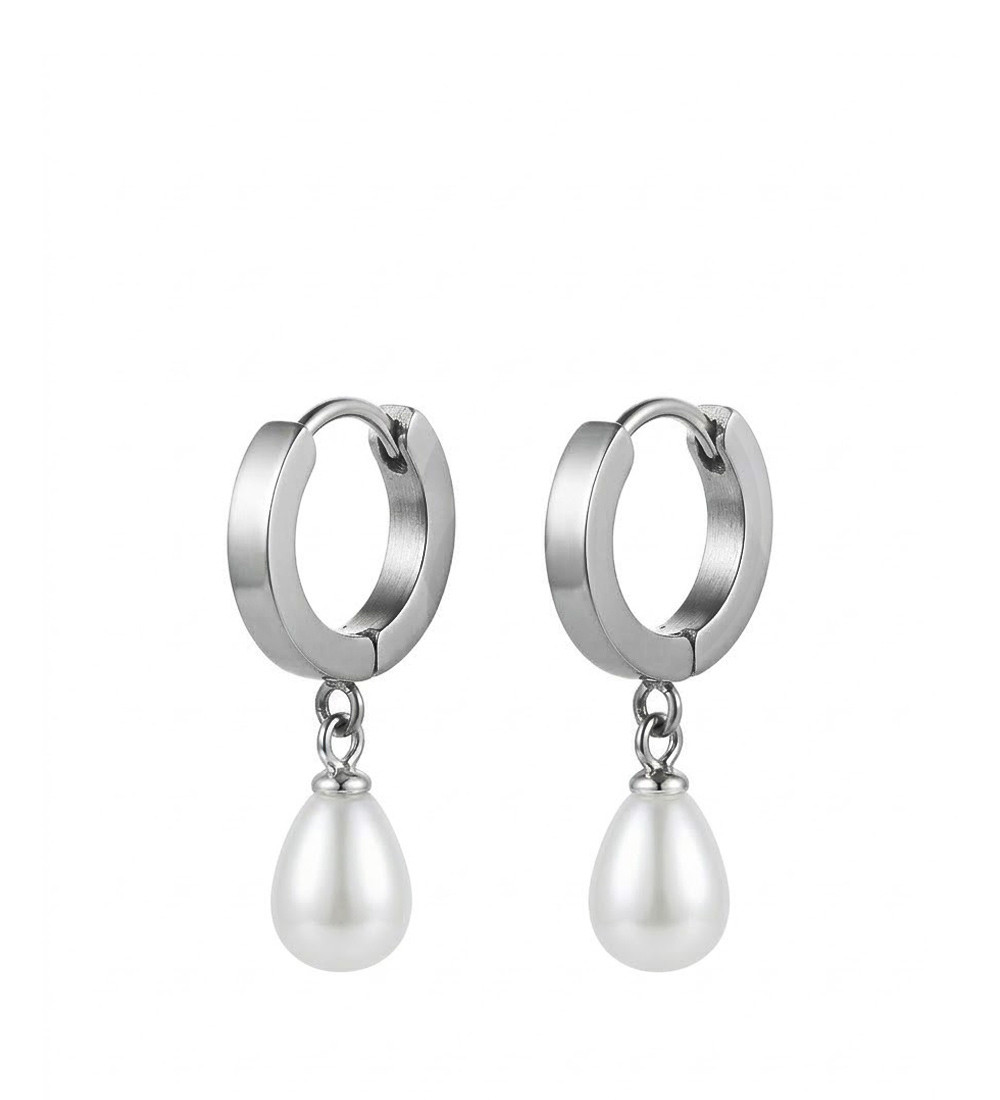 PearlDrop elegáns gyöngyös nemesacél fülbevaló PearlDrop elegáns gyöngyös nemesacél fülbevaló