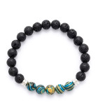 Lávagyöngyös, rugalmas karkötő