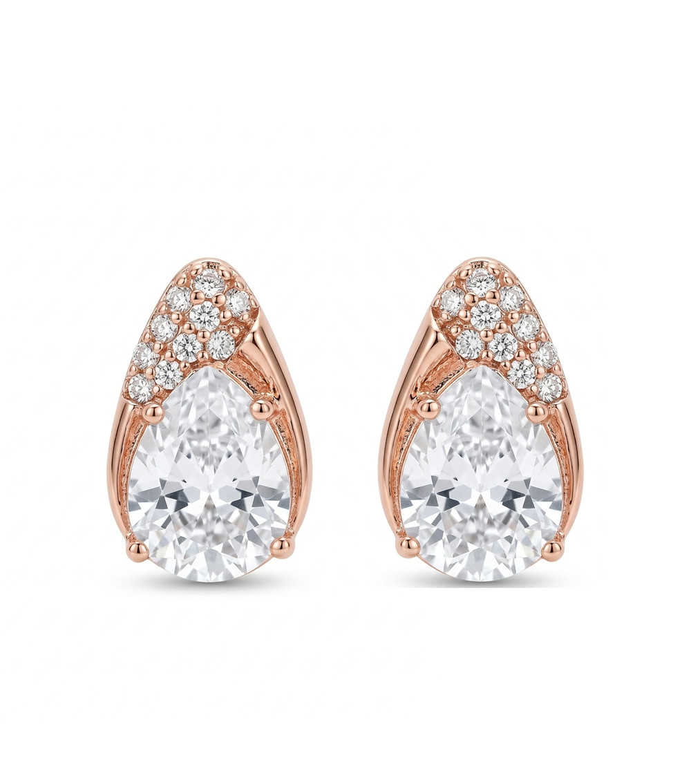 Kristályos cseppek 18k gold filled fülbevaló, cirkónia kristállyal