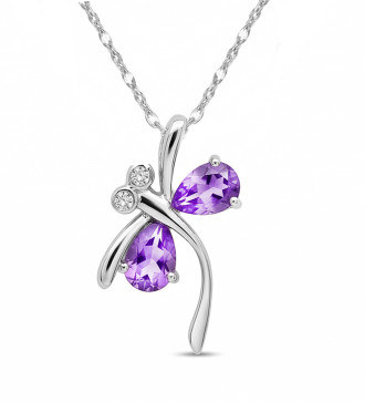 925 ezüst, rózsaszín cirkónia köves kör medál, nyaklánccal