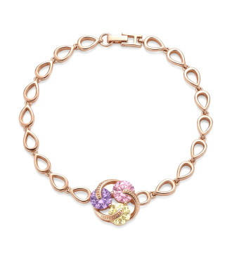 Sztreccs shamballa karkötő - zöld