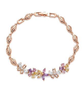 Színes kristályos, infinity díszes karkötő