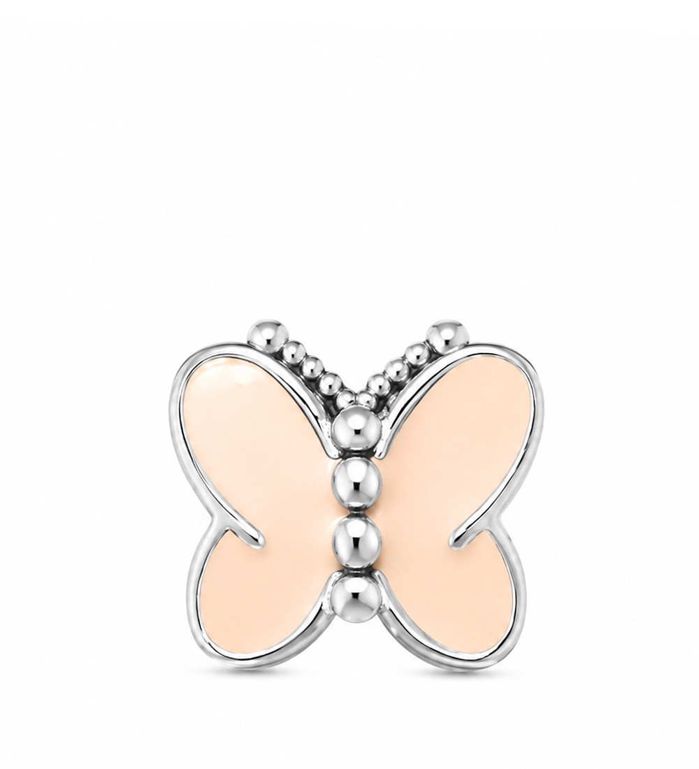 Lepkés nemesacél charm