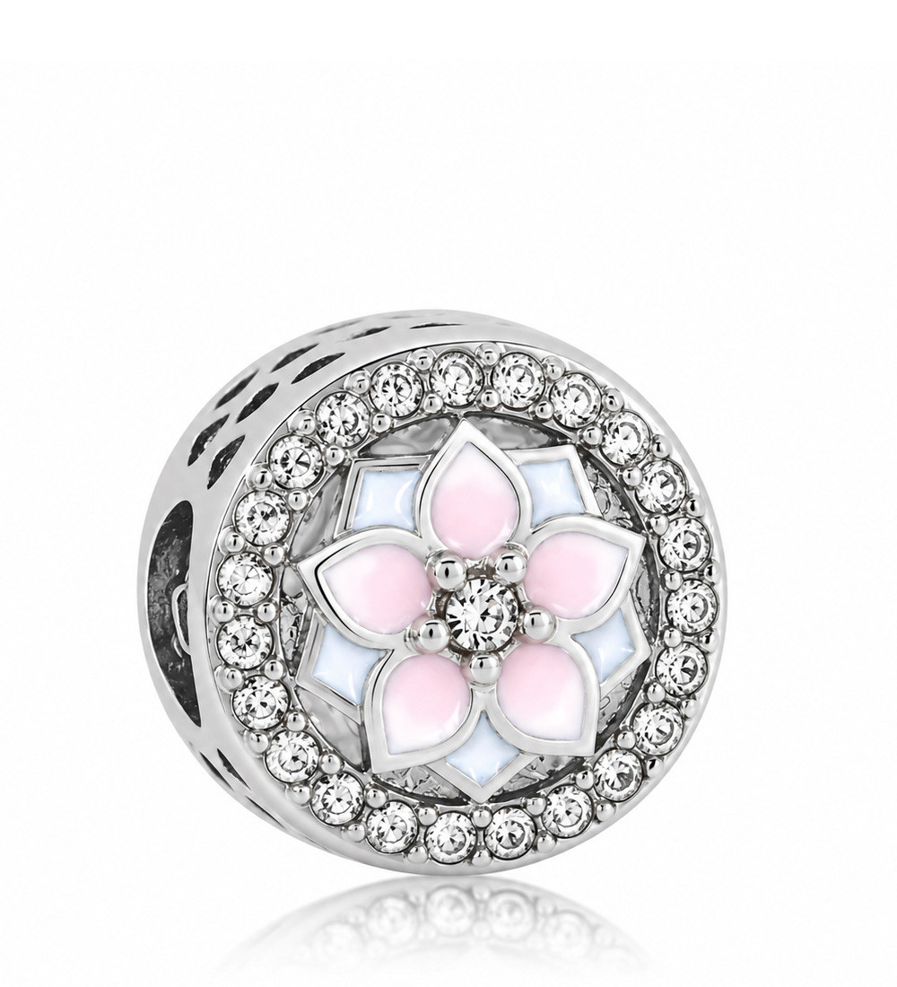 Bloom virágos nemesacél charm