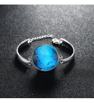 Foszforeszkáló karkötő ezüst bevonattal - Óceán