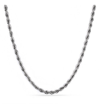 Sodort szemes nemesacél nyaklánc ( 60 cm - 3 mm) Sodort szemes nemesacél nyaklánc ( 60 cm - 3 mm)