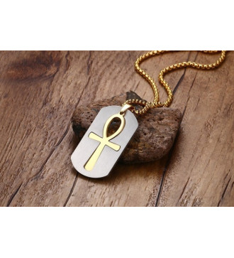 Nemesacél Ankh kereszt medál nyaklánccal Nemesacél Ankh kereszt medál nyaklánccal