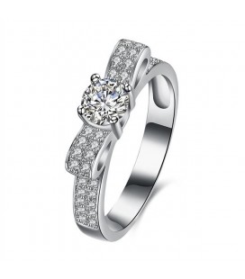ékszer webshop 925 sterling ezüst masni gyűrű hófehér