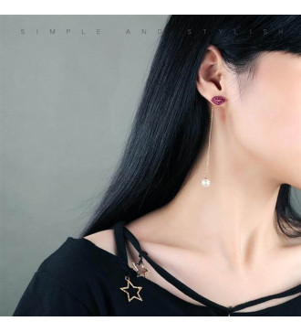 XOXO hosszú láncos nemesacél fülbevaló