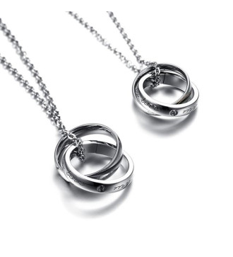 Fél szív mintás páros gyűrű medál nemesacélból, nyaklánccal - My only love Fél szív mintás páros gyűrű medál nemesacélból, nyaklánccal - My only love