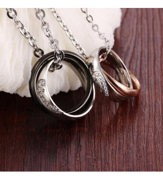 Szerelmes Páros Nyaklánc Összeillő Fél szív motívummal Szerelmes Páros Nyaklánc Összeillő Fél szív motívummal