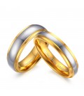 Arany sávos, prémium női tungsten karikagyűrű