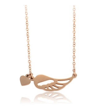 Gravírozható nemesacél nyaklánc - szív motívummal