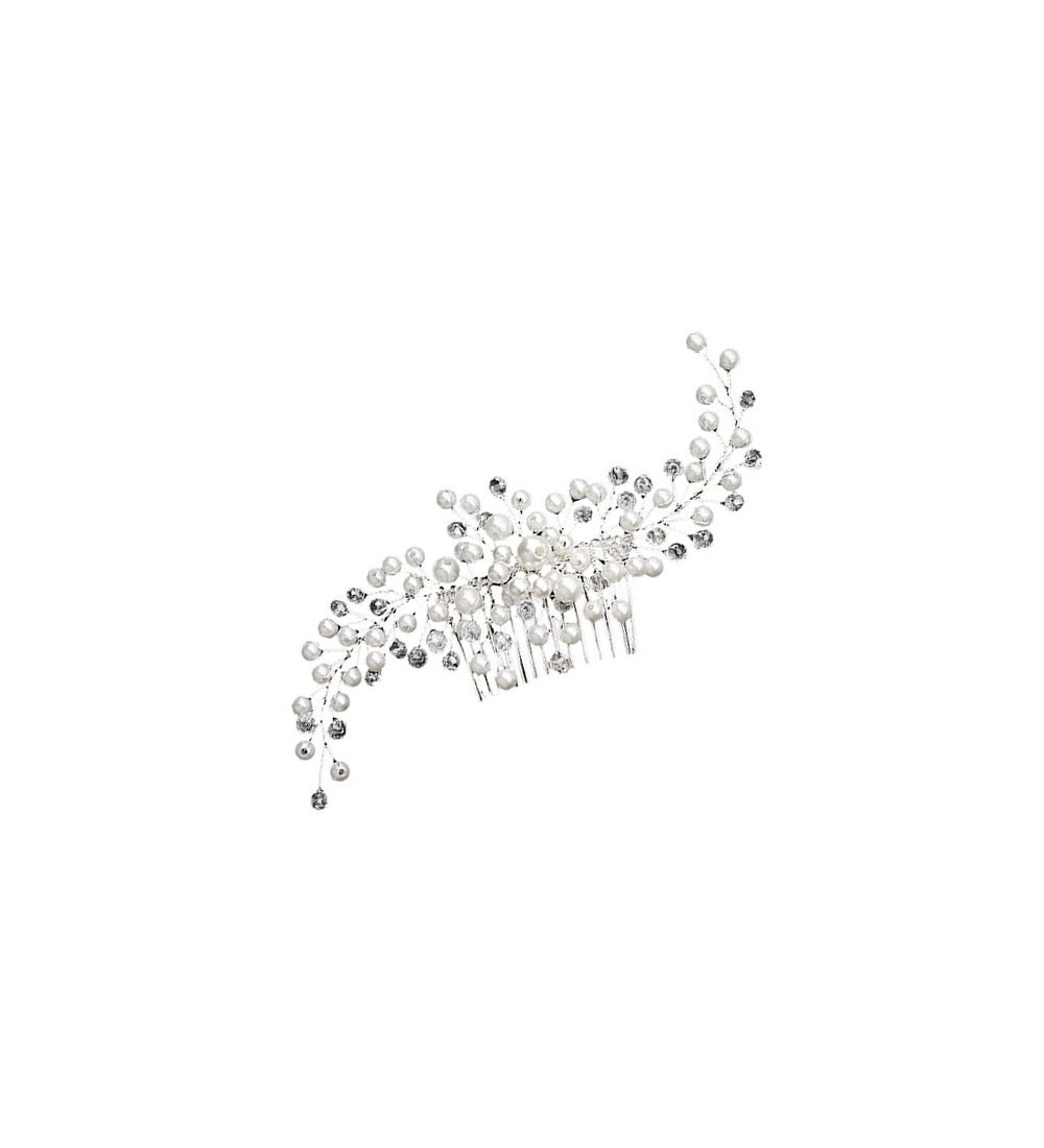 Kézzel készített, gyöngyös esküvői hajfésű