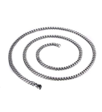 Sűrű láncszemes nemesacél nyaklánc (60 cm - 3,5 mm)